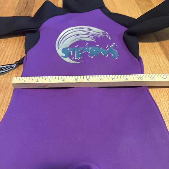 Stearns Kids Small Short Sleeve Wetsuit Purple Child Water Skiing Tubing Snorkel - Picture 4 of 7